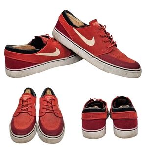 Nike Stefan‎ Janoski Zoom SE Casual Sneakers, #631298-616, Crimson, Men's 9.5